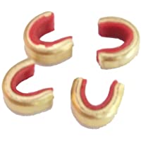 Saunders - Juego de culatines para cuerda de arco de tiro (10 unidades- tamaño pequeño y medio)- color verde y negro